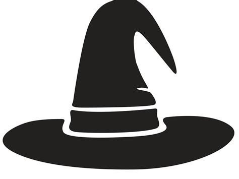 Witch hat silhouette pattern